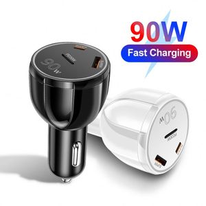90W 2USB+PD QC3.0 5V/3A Super Fast Car Charger Three-in-one for Mobile Phones Laptop & Camera - Product Image 3