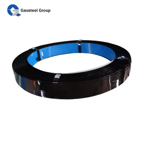 Metal Steel Strapping Black Coated Carbon Steel Coil Cable Stainless Straps coil iron strap Packing Steel Strip