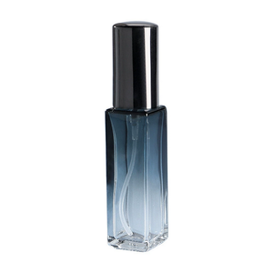 Vente en gros de flacons en verre givré carrés de luxe, 3 ml, 5 ml, 10 ml, 20 ml, peinture dégradée colorée personnalisée, flacon de parfum portable de voyage - Product Image 2