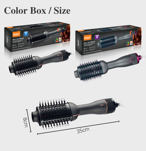 RAF popolare anione ad alta velocità di indurimento del vento e di rotazione automatica a secco modellante <span class=keywords><strong>spazzola</strong></span> ad aria calda con denti a pettine in setola - Product Image 6