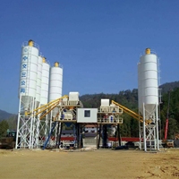 Centrale à béton HZS90 avec silo à ciment pour projets de construction