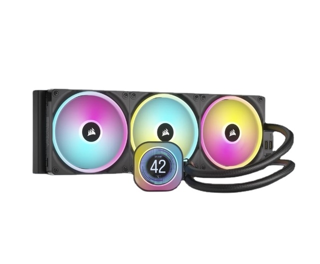 Hot Sale ICUE LINK H170i LCD Liquid CPU Cooler 420mm with IPS LCD Screen for Gaming High Heat Dissipation
