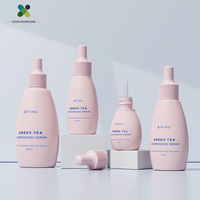 Mini-récipient ovale blanc 5-30 ml avec couvercle intérieur en PP, flacon vide portable pour essences, gouttes pour les yeux, soins nasaux
