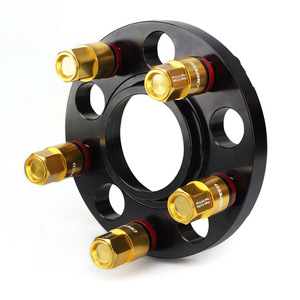 Flange de moyeu de roue central 15 mm 4 trous 112 mm PCD en alliage d'aluminium pour Mercedes M14x1.5 avec boulons à billes - Product Image 2