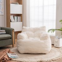 Pouf géant moderne monoplace canapé paresseux compressé sol canapé chaise mémoire mousse rempli moelleux loisirs pouf canapé