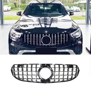 Grille de pare-chocs avant ABS Dynamic Model pour BENZ W253 X253 2020-2022 Noir/Argent W253 X253 - Product Image 5