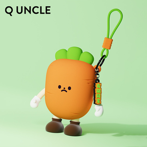 Q chú 3D phim hoạt hình ví silicon được thiết kế cà tím, túi lưu trữ hình cà rốt, túi bên trong hình khoai tây di động quncle - Product Image 5