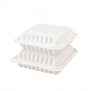 Best Selling 2026 Factory Disposable <b>Foam</b> Food Container Take Away Lunch Box with Hinged Lid - Product Image 1