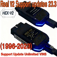 Lector de Códigos HEX V2 Multi-idioma OBD2 STM32F429 para Diagnóstico de Chip, Pantalla LCD, Windows, Negro, VW, Audi, Skoda, Garantía de 12 Meses
