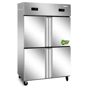 High Quality Commercial Refrigerator Stainless Steel 4 Door Chiller Support Customization With Good Price