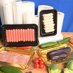 Eficiente plástico vácuo pele PE/EVA filme para armazenamento de alimentos preservação para peixe carne camarão embalagem