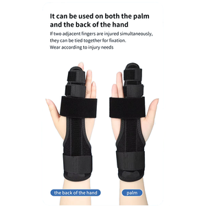 Eenvoudig aanpasbare comfortabele metalen vingerspalken, universele maat spalk voor gebroken vinger - Product Image 2