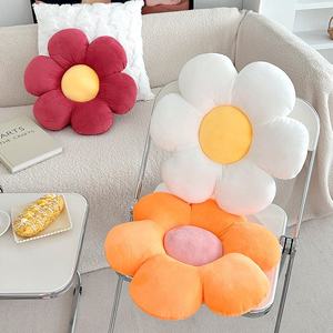 Colorful Flower <b>Pillow</b> Soft Plush Throw Cushion Decorative Accent <b>Pillow</b> for Sofa Bed Chair Living Room Bedroom Decor - Product Image 1