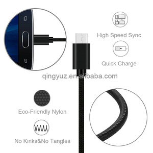 Cable micro USB de aluminio trenzado de nailon tipo C V8 de carga rápida para teléfonos y tabletas Android Galaxy S de proveedores en stock - Product Image 5