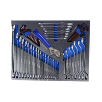 Ensemble de 424 outils mécaniques industriels de qualité supérieure avec 6 plateaux en EVA bleus pour tiroirs de rangement d'outils