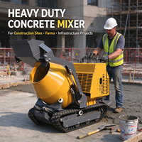 Camion malaxeur à béton hydraulique mini à bas prix en gros de Chine, petit malaxeur à béton sur chenilles