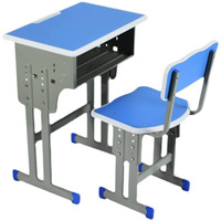 Ensemble de table et de chaises réglables en hauteur pour les élèves du primaire et du secondaire; Convient aux écoles et aux ce