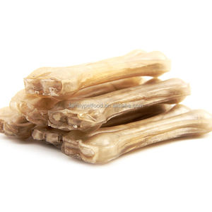 Fábrica al por mayor de alta calidad de 12,5 pulgadas de cuero crudo Natural hueso prensado entrenamiento de mascotas Molar perro masticar aperitivos golosinas para perros - Product Image 5