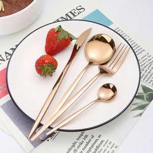 Vaisselle de luxe en or et argent, vaisselle en acier inoxydable, cuillères, fourchettes, couteaux avec boîtes en bois, hôtel, mariages - Product Image 3