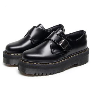 Zapatos de Vestir de Cuero para Hombre, Suela de Plataforma, Totalmente Negros, Calzado Cómodo para el Trabajo - Product Image 2