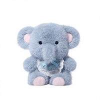 Peluche Éléphant Bébé Série Shirley – Coussin Doux et Adorable pour Filles, Idéal pour le Confort au Sommeil