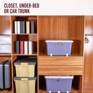 <span class=keywords><strong>Contenedores</strong></span> <span class=keywords><strong>Apilables</strong></span> de Plástico Azul Rubbermaid <span class=keywords><strong>para</strong></span> <span class=keywords><strong>Reciclaje</strong></span>, 14 Galones, <span class=keywords><strong>para</strong></span> Organización de Garaje y Cocina - Product Image 5