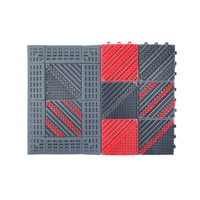 Tapis d'entrée antidérapant extérieur, tapis de sol anti-poussière en EVA, tapis brosse à brosselettes emboîtables pour hôtel