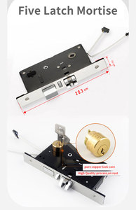 Hệ thống khóa khách sạn không dây BLE với bàn phím, thẻ RFID, chìa khóa tổng, mã thông minh - Thép không gỉ, lưu trữ đám mây cho cửa gỗ - Product Image 3