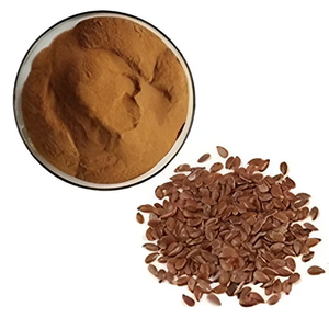Polvere di Semi di Lino Biologica all'Ingrosso 20%-80% Lignani Estratto di Semi di Lino in Polvere - Product Image 3