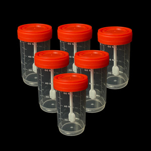 Gobelet à urine jetable Wei Hong 60 ml, récipient à échantillons en plastique, anti-fuite, usage médical - Product Image 3