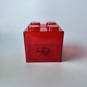 Decoración del hogar ornamento inastillable claro ahorro de dinero Banco diseño de bloques de construcción cuadrado transparente Caja de Ahorro para almacenamiento - Product Image 6