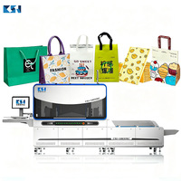 Impresora de inyección de tinta UV para bolsas no tejidas recubiertas CSJ-G8005C, máquina de impresión digital CMYK totalmente automática de una sola pasada