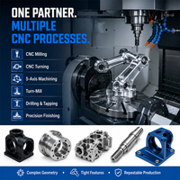 Pièces usinées CNC de précision sur mesure, fabrication métallique 5 axes pour équipements industriels de robotique IA, services OEM