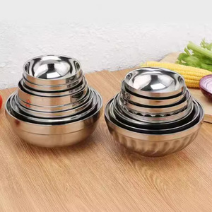 ชุดชามสแตนเลส 304 แบบหนา ลายดอกลิลลี่ สำหรับใช้ในครัวเรือน ใส่ซุป ข้าว และอาหารอื่นๆ - Product Image 2