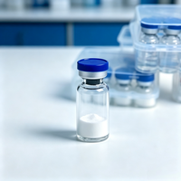 Poudre lyophilisée de tripeptide de cuivre-1 de qualité cosmétique GHK-Cu à 99,9 % de pureté, matière première de collagène de haute qualité CAS