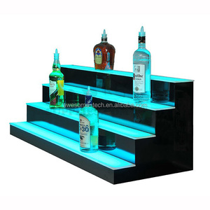 Étagère LED à 16 couleurs changeantes, étagère de présentation moderne en plastique avec bouteille lumineuse pour hôtels, discothèques ou bars - Product Image 2