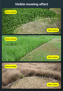 Tondeuse à <span class=keywords><strong>gazon</strong></span> à poussée manuelle 2/4 temps avec deux roues Coupeur rotatif à essence pour couper l'herbe Source électrique - Product Image 4