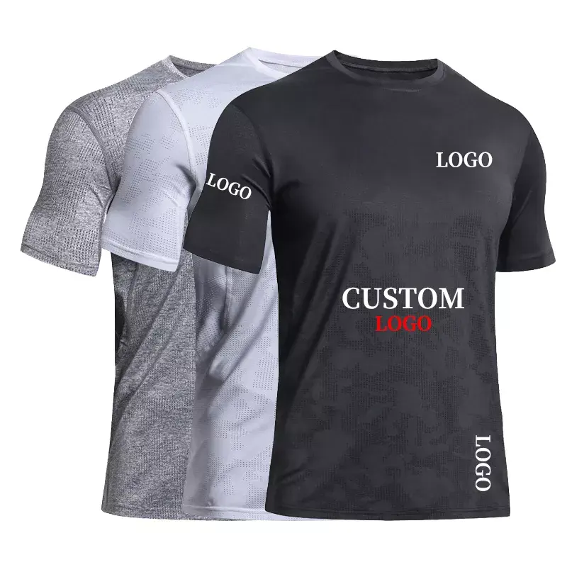 custom running shirt oversized gym t golf shirt sport men's shirts tops for men