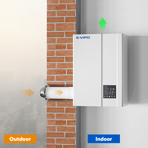 Purificador de Aire Interior E-VIPO con Control por Aplicación Wifi, Purificador de Pared para Dormitorio Residencial, Unidad de Ventilación Fresca BG150N / BG1 - Product Image 2
