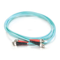 Cordon de brassage de fibre optique 3M, 2 fibres, multimode, duplex, OM1 OM2 OM3 OM4, ST-ST, PVC, CE ROHS, vente en gros usine