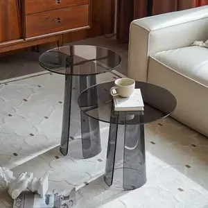 High Quality Design Round Acrylic Side Table Modern Coffee Table for Living Room