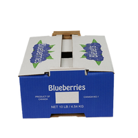 Boîte en carton ondulé personnalisée pour cerises, citrons, mangues, bananes, bleuets, légumes, fruits, emballage en papier avec logo