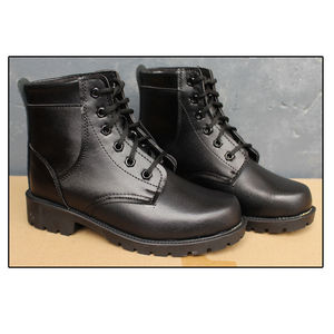 Botas de nieve para mujer, forradas de lana, negras, de tacón medio, con cordones delanteros, estilo Martin, para exteriores - Product Image 2