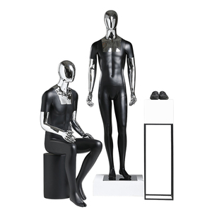 Vente en gros <span class=keywords><strong>Mannequin</strong></span> homme pour vêtements homme Affichage Chrome Silver Prix bon marché Poupée mannequins corps entier - Product Image 4
