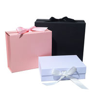 Boîte cadeau en carton rigide personnalisée, fermeture magnétique, ruban satiné, emballage recyclable pour bijoux de mariage, cosmétiques, cadeaux