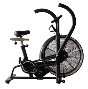 Ergonomic Dual Rail Seat Commercial Air Bike Fan Resistance <b>Exercise</b> Bike Fit Different User Height - Product Image 2