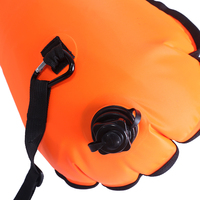 Sac sec de bouée de natation de plongée gonflable flottante d'équipement de chasse avec le drapeau de 12 pouces pour la plongée de dérive sauvage de triathlon