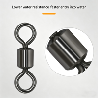Swivel Pancing Baja Tahan Karat 360 Derajat °   Konektor Putar Halus Tugas Berat Aksesoris Peralatan Memancing Air Asin dan Air Tawar