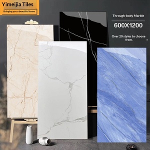Azulejos de Cerámica Modernos, Simples, Oscuros, de Cuerpo Completo, de 5 mm, 600x1200, Color Blanco Jazz, para Sala de Estar, Pared de Fondo, Piedra de Lujo, Antideslizante, para Piso - Product Image 1