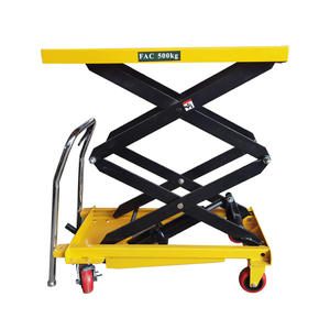 小型0.9Mシザーリフトテーブルカートトロリー300kg 500KG手動処理リフター - Product Image 2